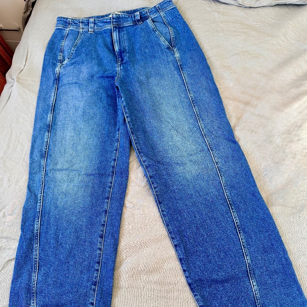 Madewell tapered denim trousers